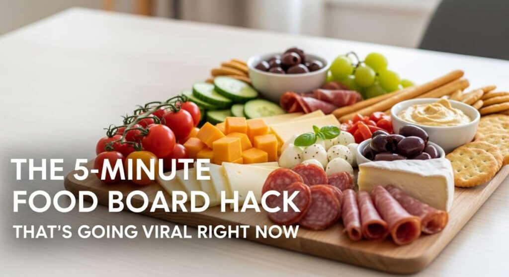 featured: the 5 minute food board hack that's going viral right now