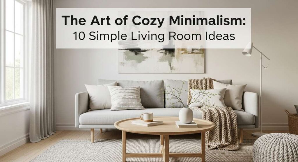 featured: the art of cozy minimalism: 10 simple living room ideas