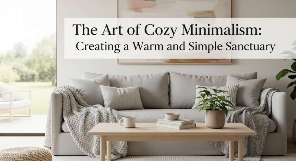 featured: the art of cozy minimalism: creating a warm and simple sanctuary