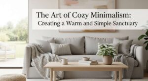 featured: the art of cozy minimalism: creating a warm and simple sanctuary