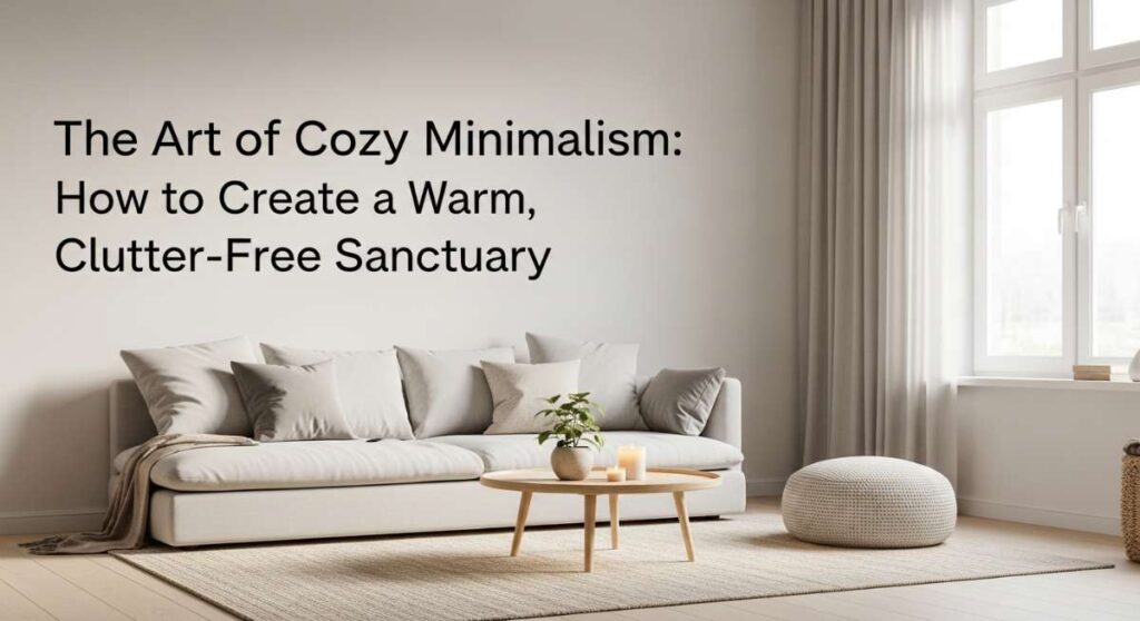 featured: the art of cozy minimalism: how to create a warm, clutter free sanctuary