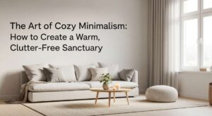 featured: the art of cozy minimalism: how to create a warm, clutter free sanctuary