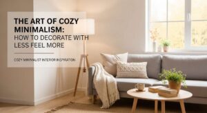 featured: the art of cozy minimalism: how to decorate with less but feel more