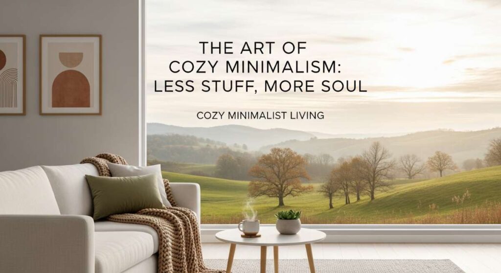 featured: the art of cozy minimalism: less stuff, more soul