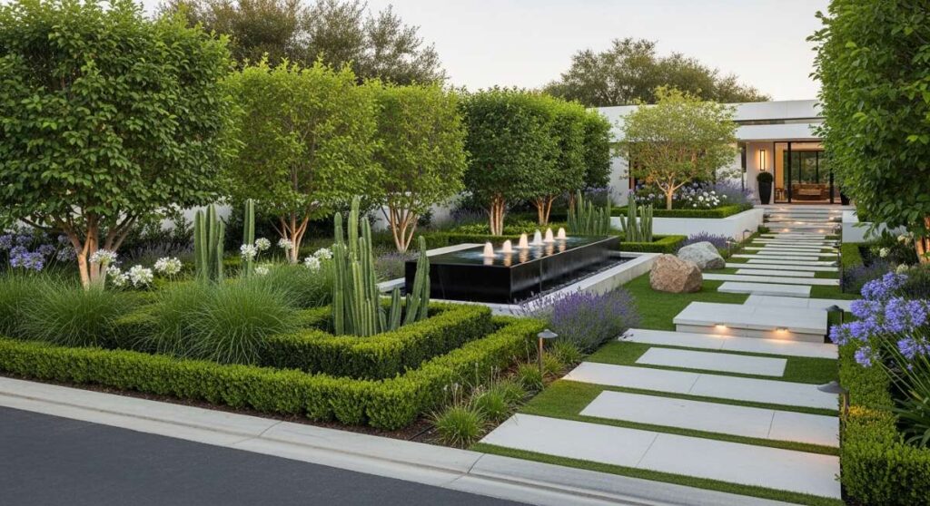 featured: the art of first impressions: luxury landscaping designs for modern estates