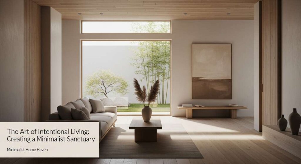 featured: the art of intentional living: creating a minimalist sanctuary