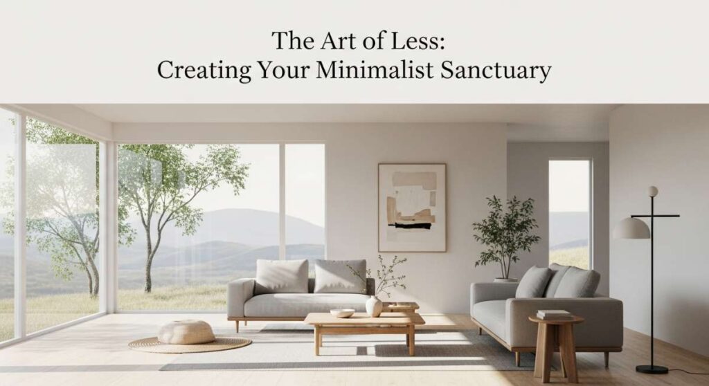 featured: the art of less: creating your minimalist sanctuary