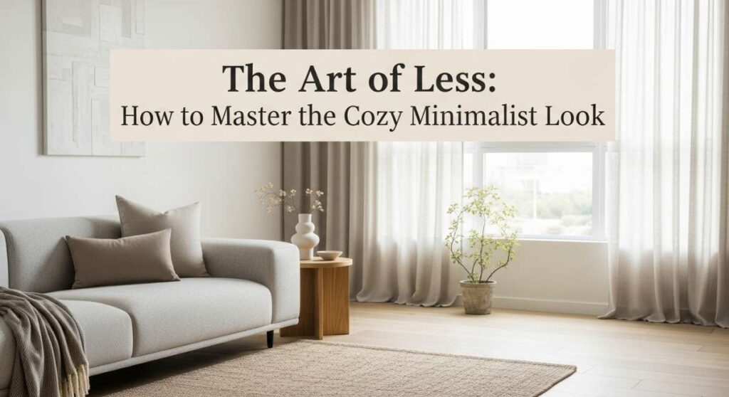 featured: the art of less: how to master the cozy minimalist look