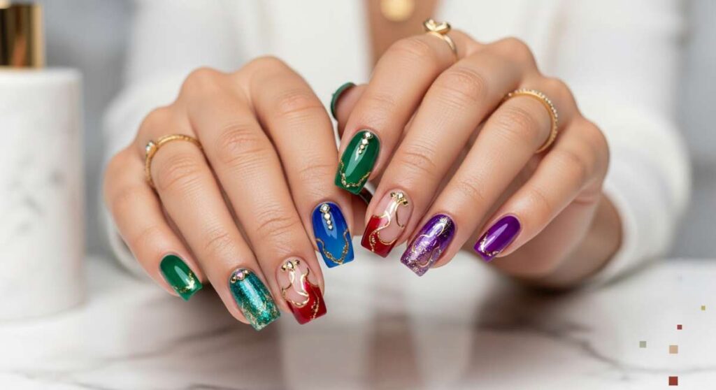 featured: the art of opulence: stunningly vibrant luxury nails for the modern muse