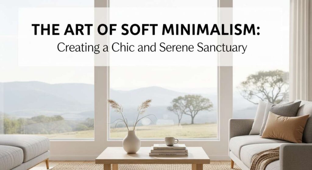 featured: the art of soft minimalism: creating a chic and serene sanctuary