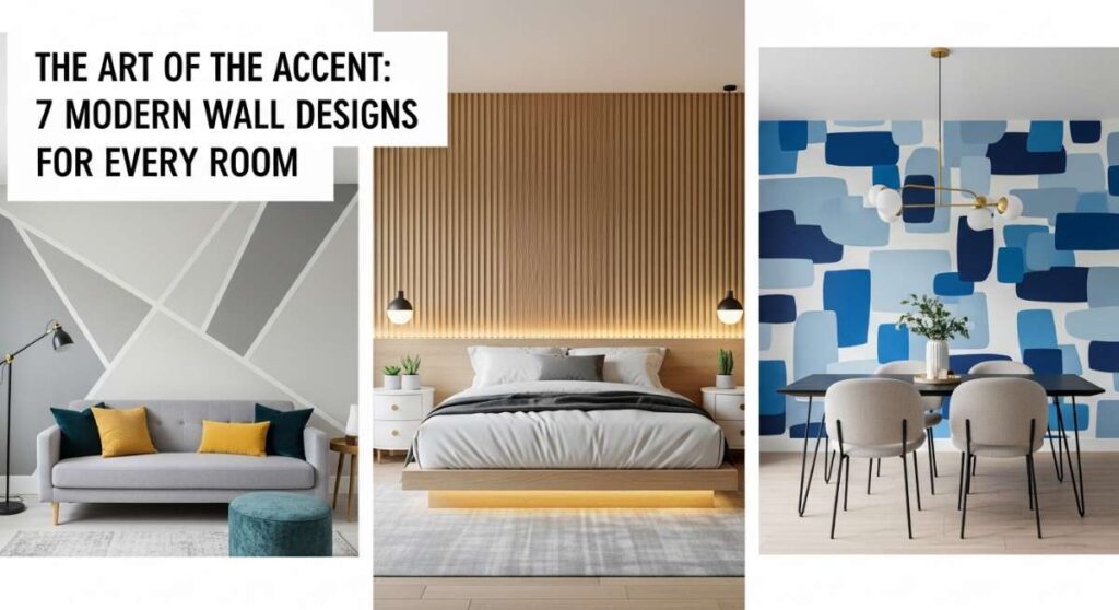 featured: the art of the accent: 7 modern wall designs for every room