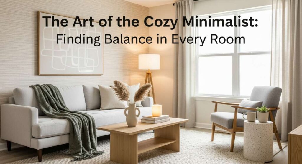 featured: the art of the cozy minimalist: finding balance in every room