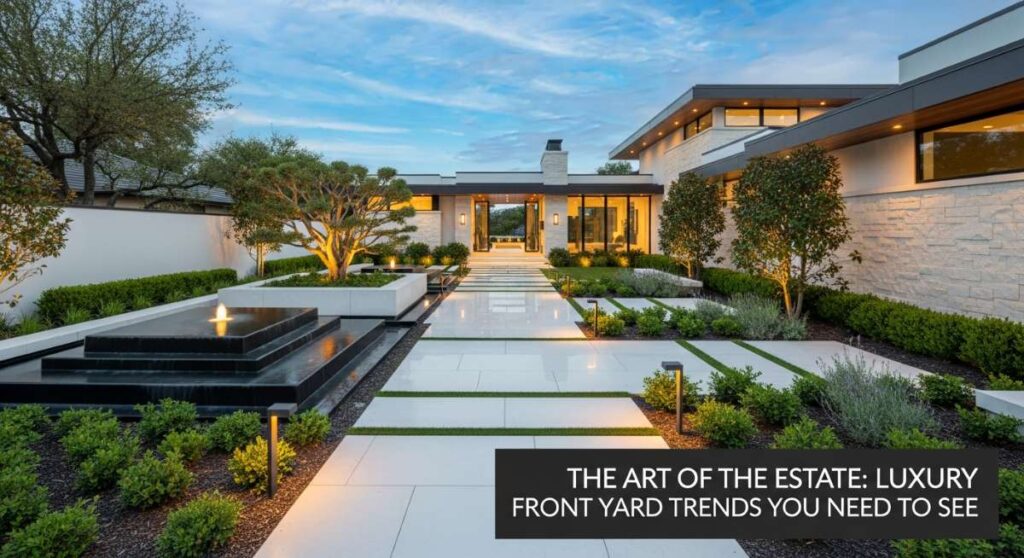 featured: the art of the estate: luxury front yard trends you need to see