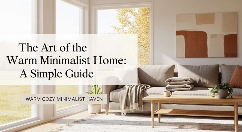 featured: the art of the warm minimalist home: a simple guide