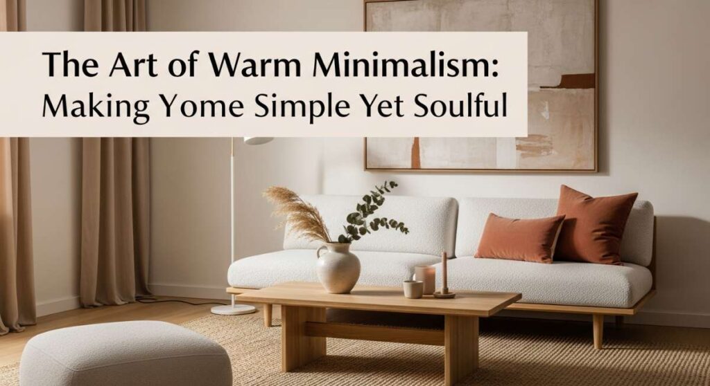 The Art of Warm Minimalism: Making Your Home Simple Yet Soulful featured: the art of warm minimalism: making your home simple yet soulful