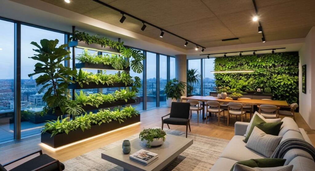 featured: the biophilic penthouse: elevating interiors with bespoke greenery