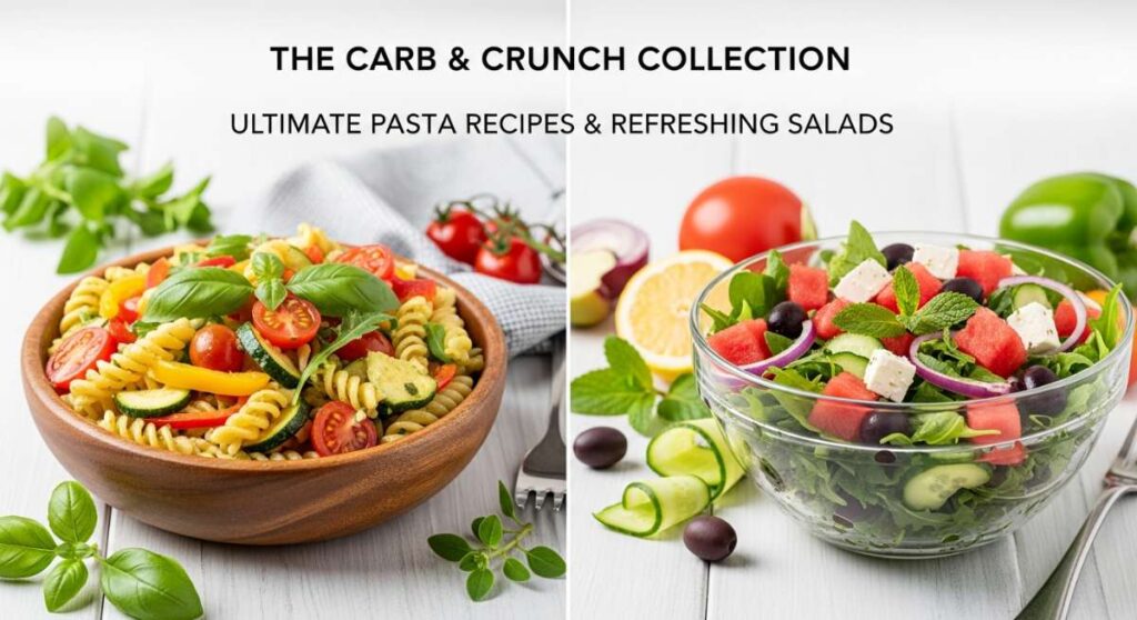 featured: the carb & crunch collection: ultimate pasta recipes and refreshing salads