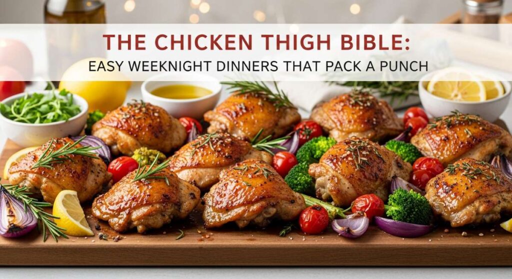 featured: the chicken thigh bible: easy weeknight dinners that pack a punch