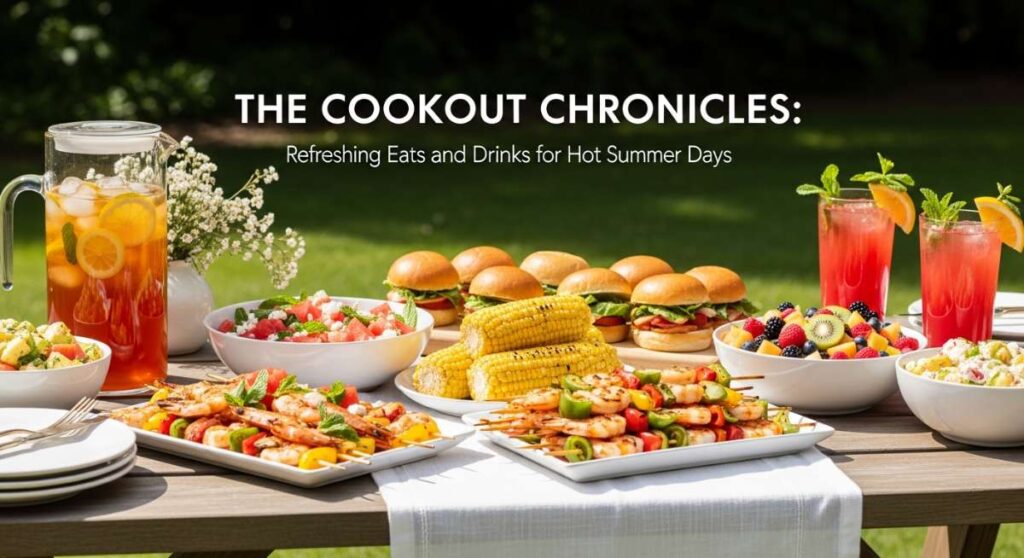 featured: the cookout chronicles: refreshing eats and drinks for hot summer days