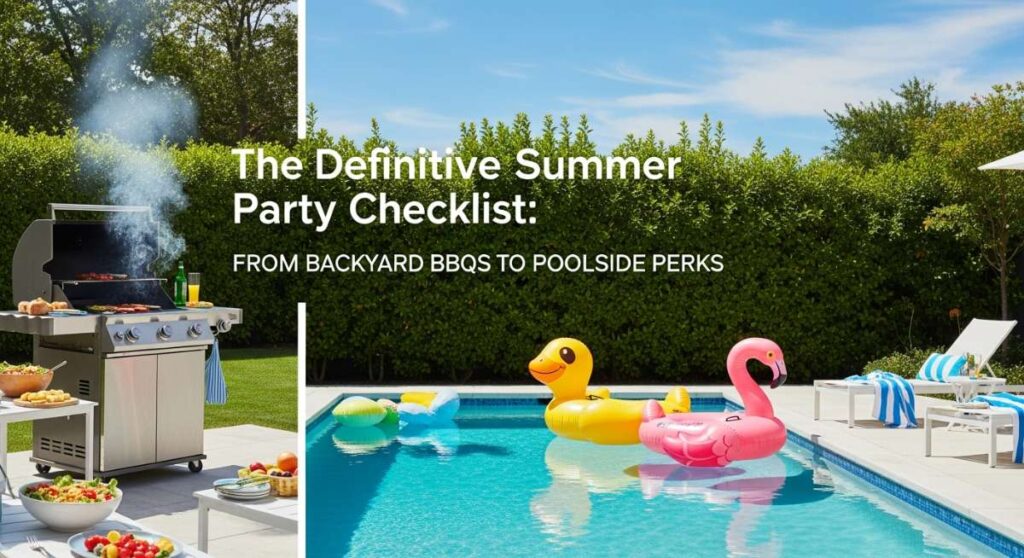 featured: the definitive summer party checklist: from backyard bbqs to poolside perks