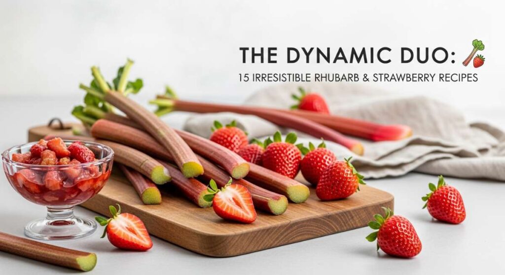 featured: the dynamic duo: 15 irresistible rhubarb & strawberry recipes