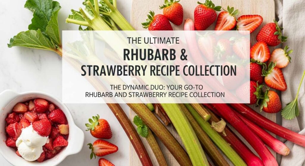 featured: the dynamic duo: your go to rhubarb and strawberry recipe collection