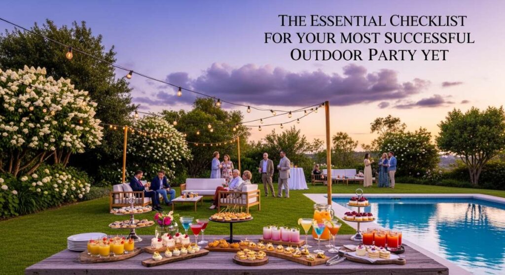 The Essential Checklist for Your Most Successful Outdoor Party Yet featured: the essential checklist for your most successful outdoor party yet
