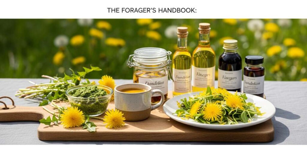featured: the forager’s handbook: gourmet dandelion dishes & herbal projects
