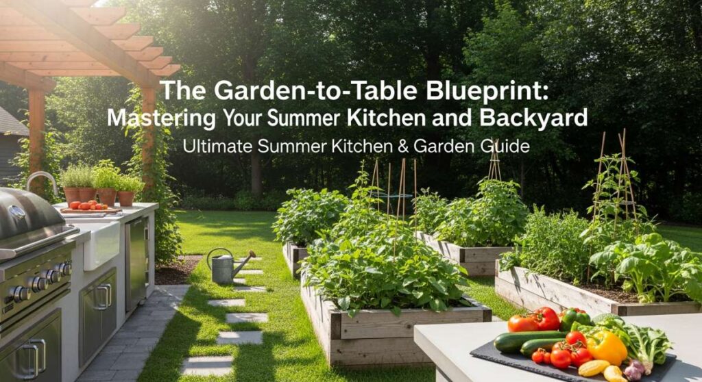 featured: the garden to table blueprint: mastering your summer kitchen and backyard
