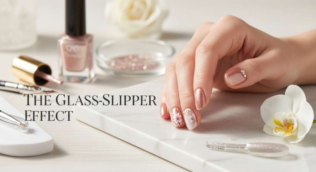 featured: the glass slipper effect: recreating salon grade opulence on your own nails