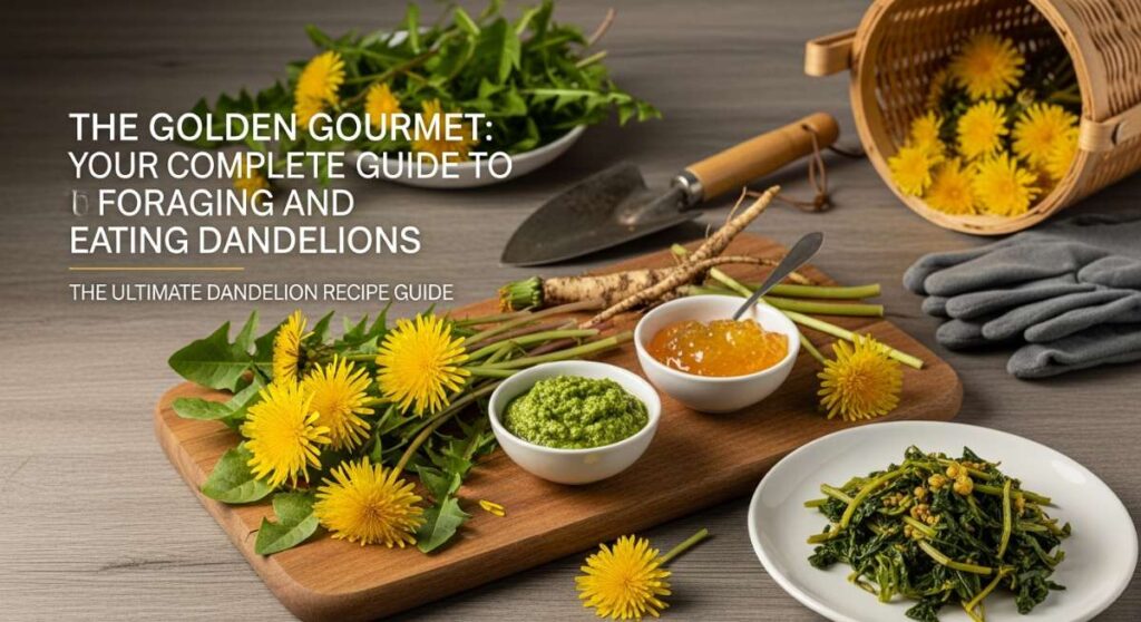 featured: the golden gourmet: your complete guide to foraging and eating dandelions