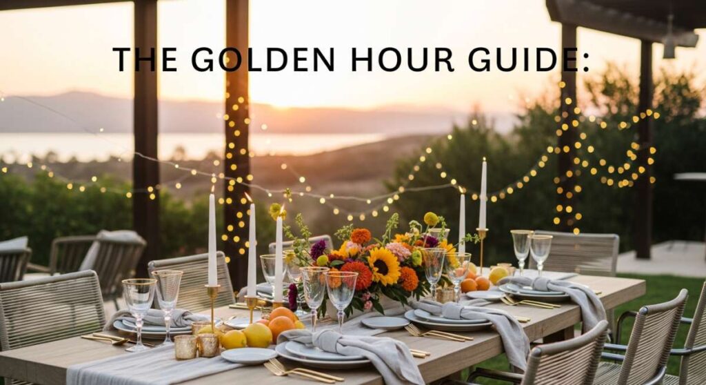 featured: the golden hour guide: elevated tips for your next summer party