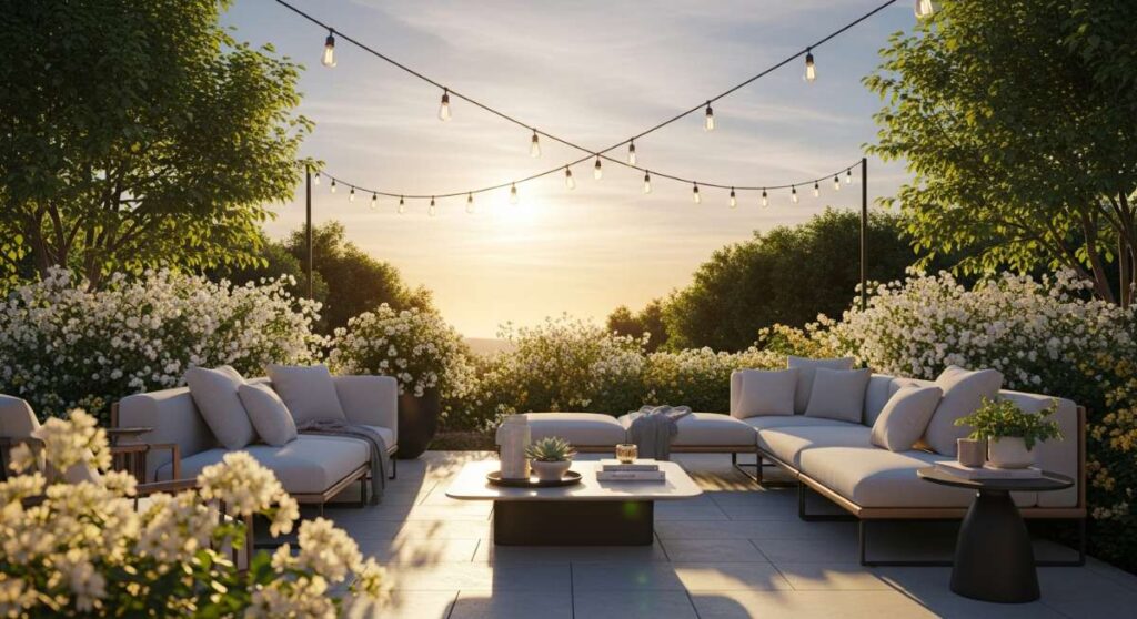 featured: the golden hour guide: how to style your perfect outdoor space