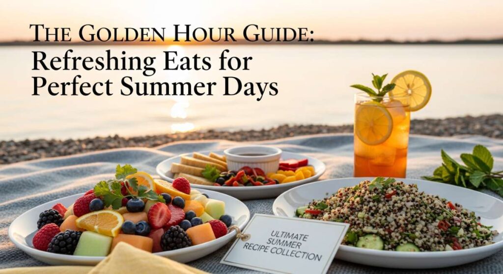 featured: the golden hour guide: refreshing eats for perfect summer days