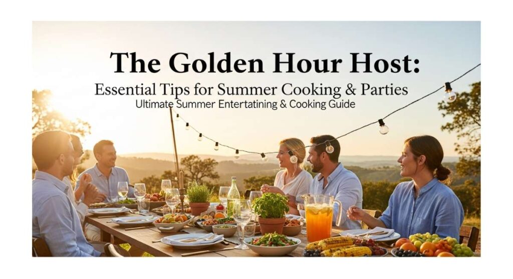 featured: the golden hour host: essential tips for summer cooking & parties