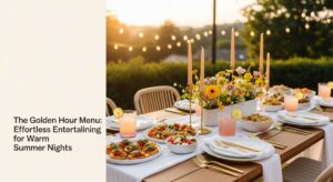 featured: the golden hour menu: effortless entertaining for warm summer nights