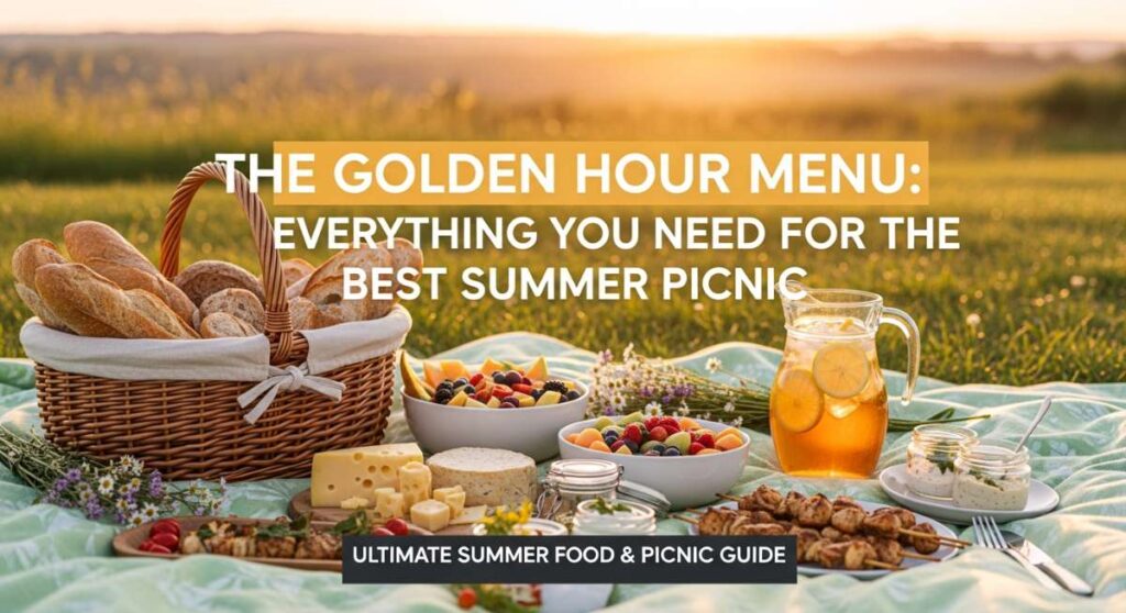 featured: the golden hour menu: everything you need for the best summer picnic
