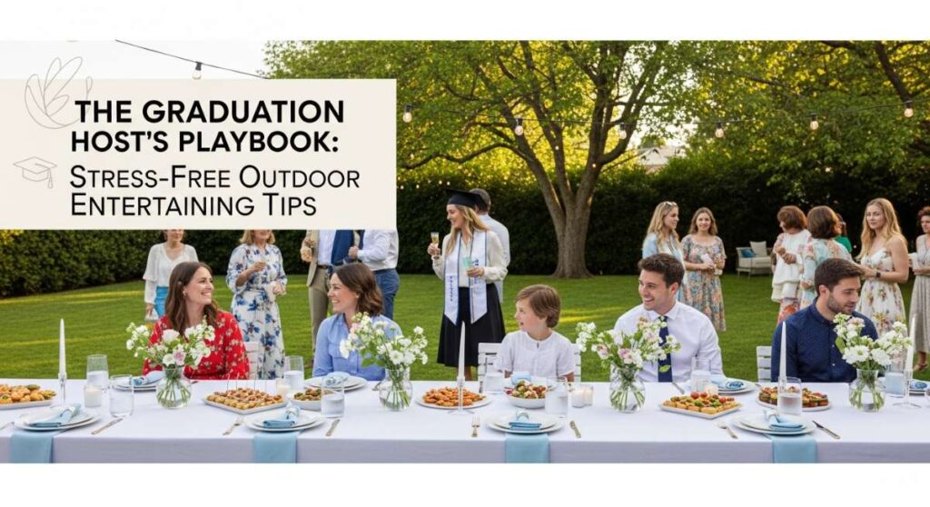 featured: the graduation host’s playbook: stress free outdoor entertaining tips