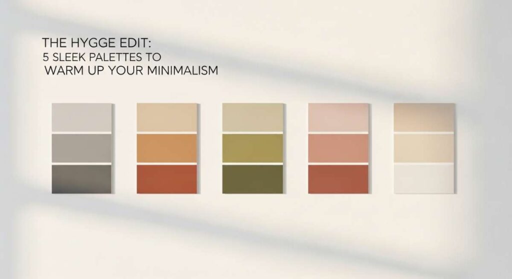 featured: the hygge edit: 5 sleek palettes to warm up your minimalism
