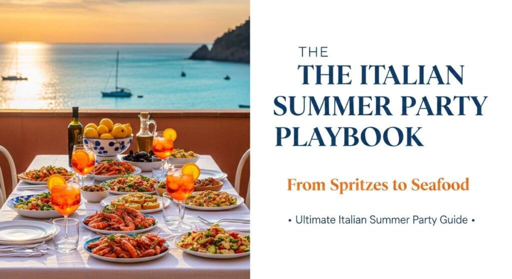 featured: the italian summer party playbook: from spritzes to seafood