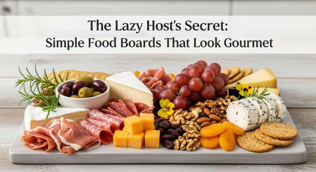 featured: the lazy host's secret: simple food boards that look gourmet
