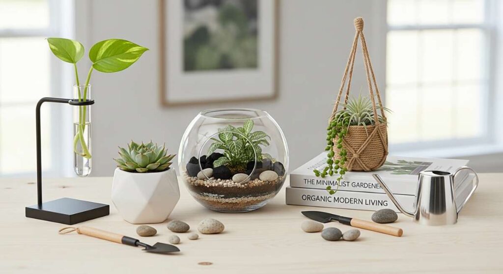 featured: the minimalist greenery guide: easy diys for a modern organic home