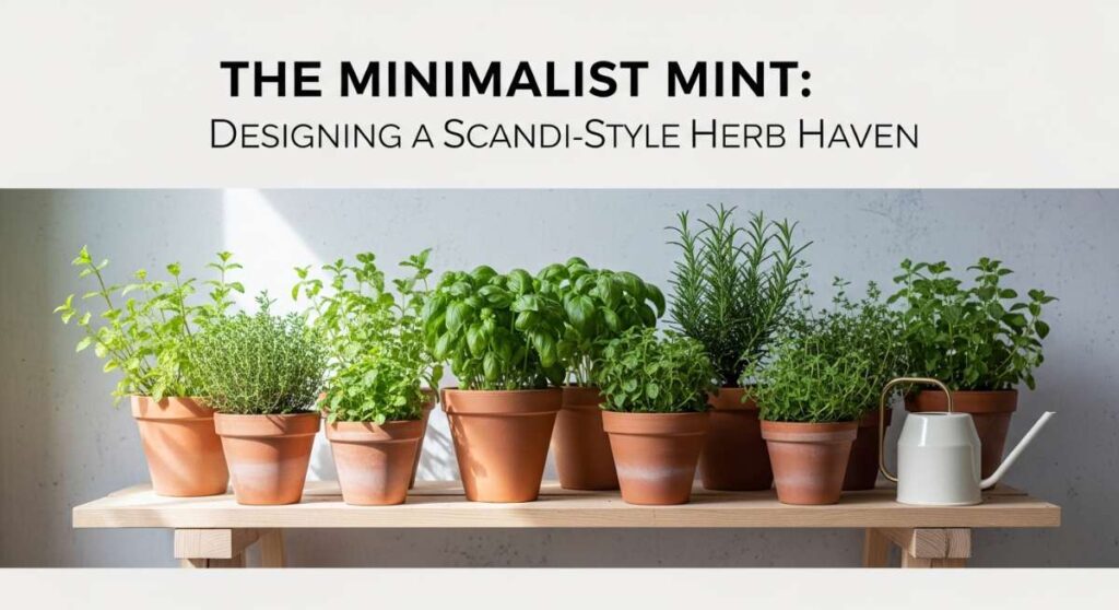 featured: the minimalist mint: designing a scandi style herb haven