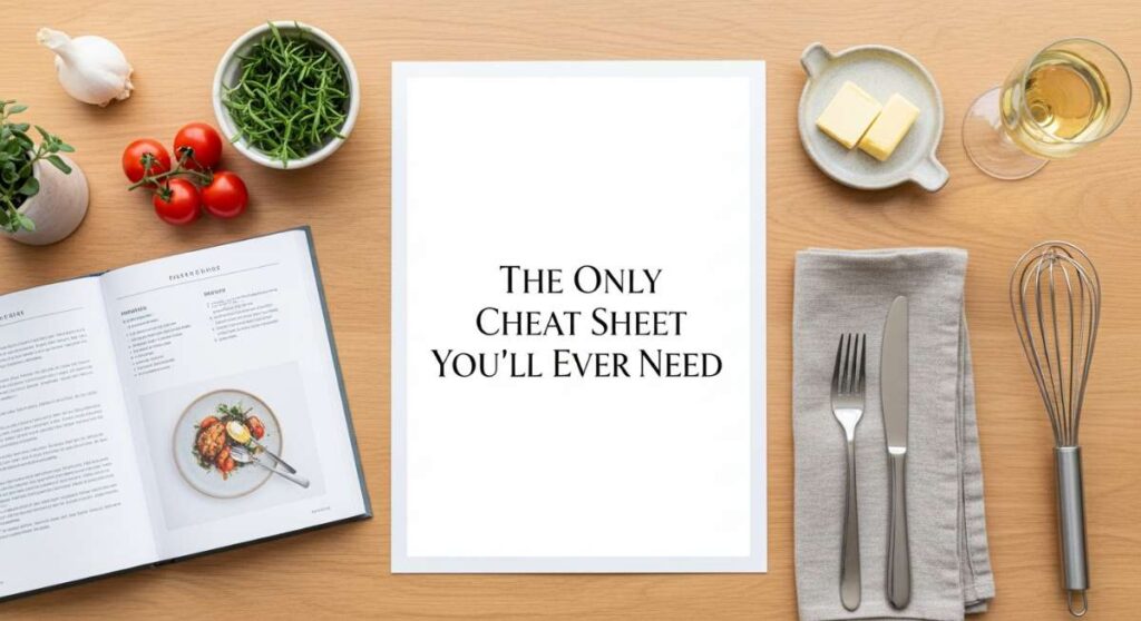 featured: the only dinner cheat sheet you’ll ever need