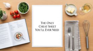 featured: the only dinner cheat sheet you’ll ever need