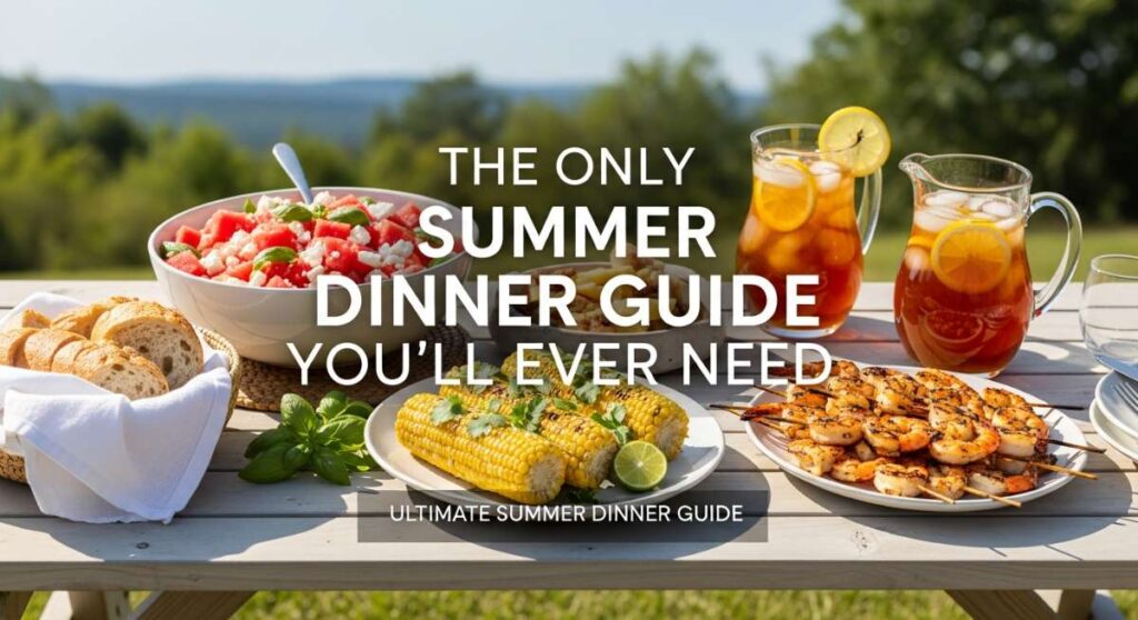 The Only Summer Dinner Guide You’ll Ever Need featured: the only summer dinner guide you’ll ever need