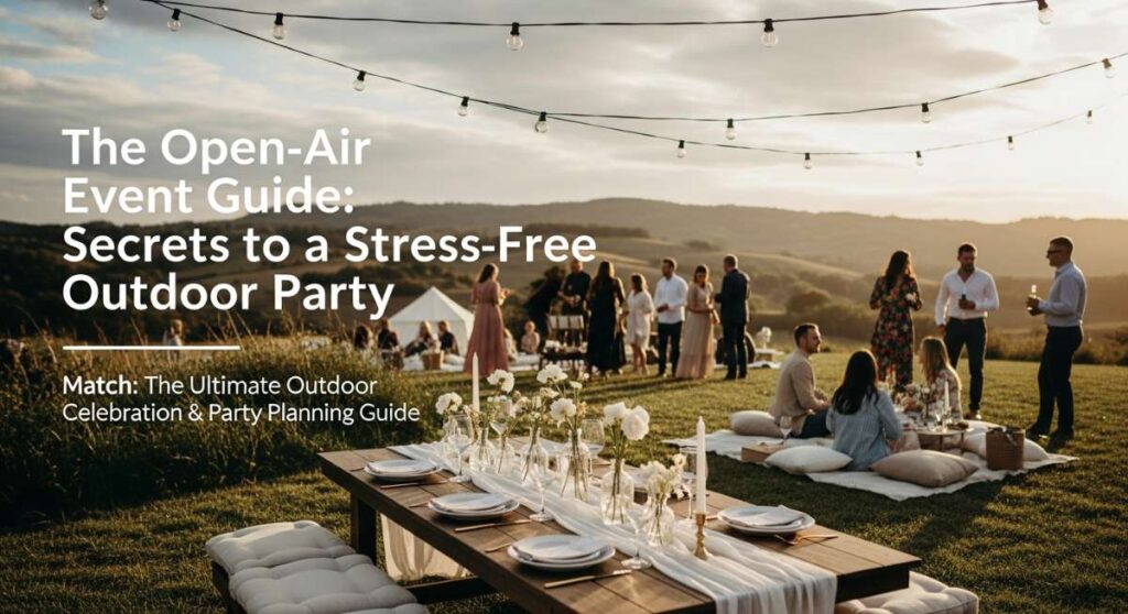 The Open-Air Event Guide: Secrets to a Stress-Free Outdoor Party featured: the open air event guide: secrets to a stress free outdoor party