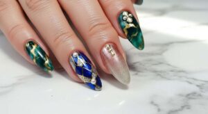 featured: the opulent palette: stunning multi colored nail art for a high end look