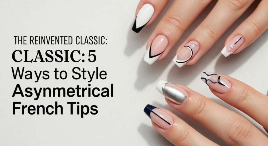 featured: the reinvented classic: 5 bold ways to style asymmetrical french tips