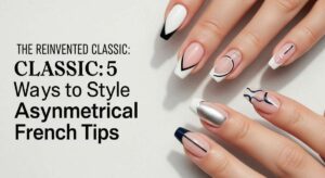 featured: the reinvented classic: 5 bold ways to style asymmetrical french tips